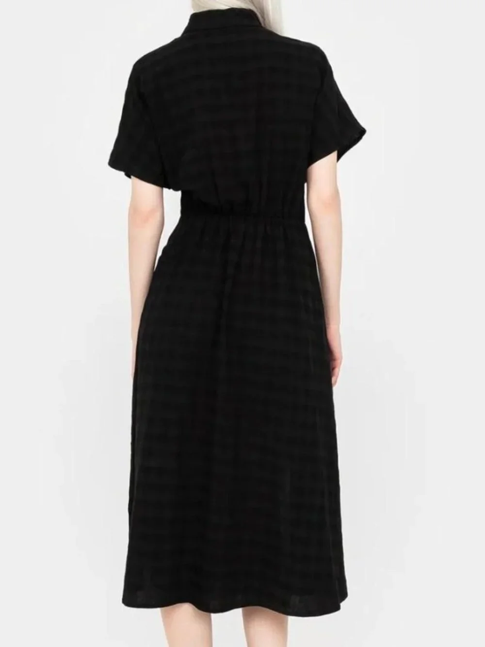 Disturbia Hattie shirt sleeve tie waist shirt dress Size 6 - Picture 3 of 4